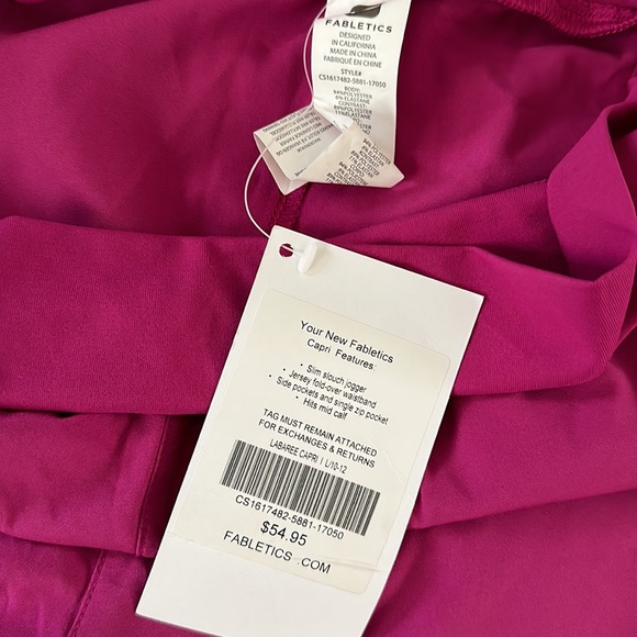 Fabletics Labaree capri jogger size L NWT - Picture 5 of 7